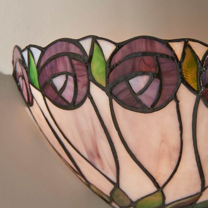 Endon 64178 - Vägglampa Tiffany HUTCHINSON 1xE14/40W/230V