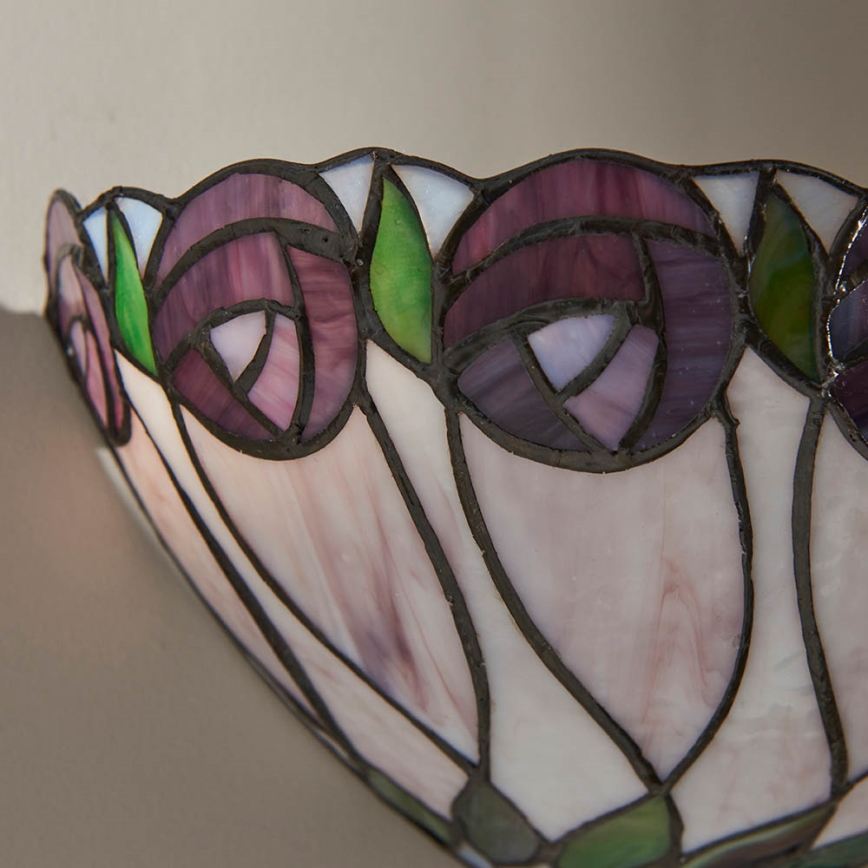 Endon 64178 - Vägglampa Tiffany HUTCHINSON 1xE14/40W/230V