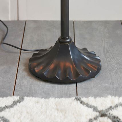 Endon 64192 - Golvlampa Tiffany JAMELIA 2xE27/60W/230V Ø 50 cm