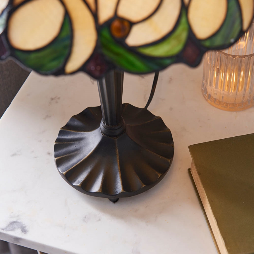 Endon 64195 - Tiffany-bordslampa JAMELIA 1xE27/60W/230V Ø 31 cm