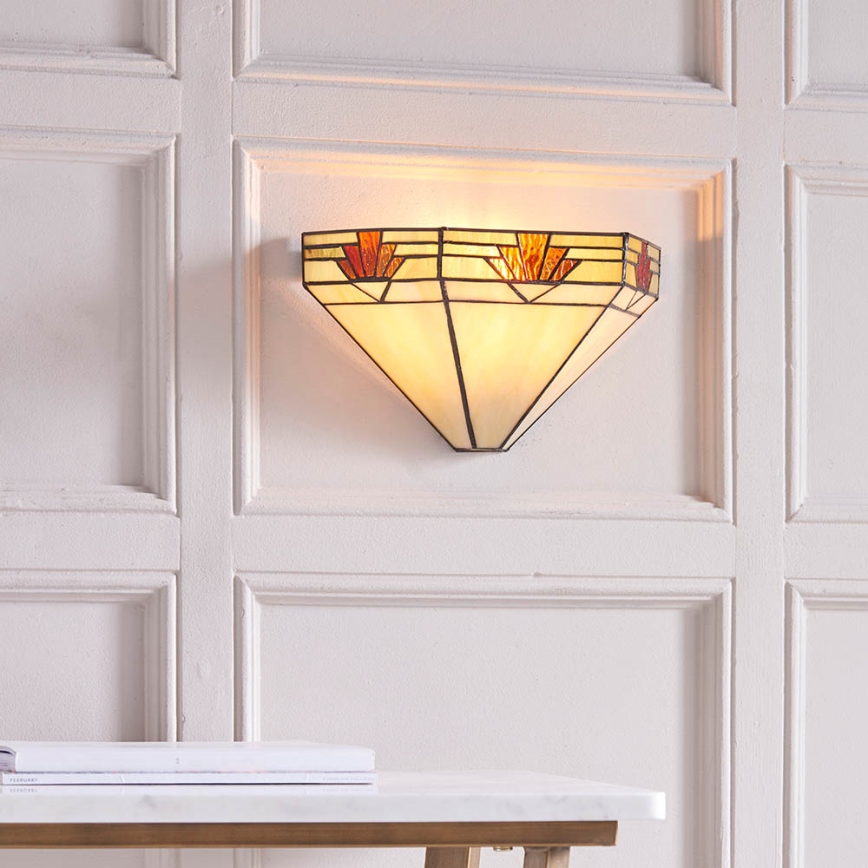 Endon 64288 - Vägglampa Tiffany NEVADA 1xE14/40W/230V