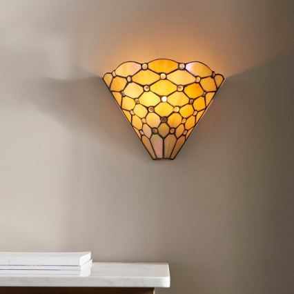Endon 64302 - Vägglampa Tiffany PEARL 1xE14/40W/230V