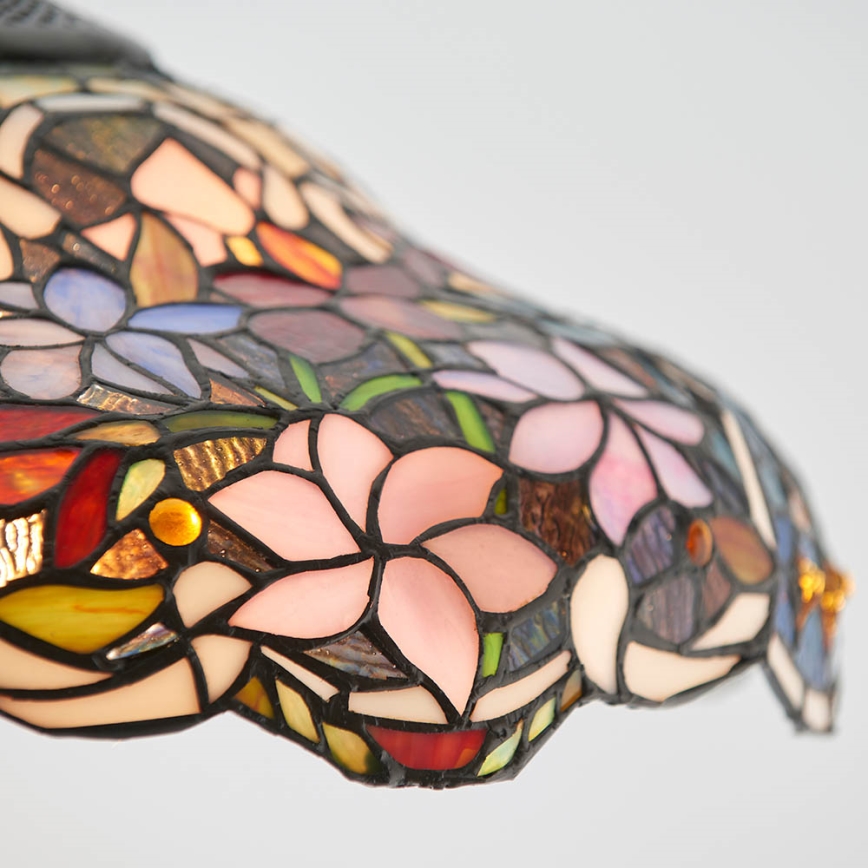 Endon 64325 - Taklampa med kedja Tiffany SULLIVAN 1xE27/60W/230V Ø 40 cm