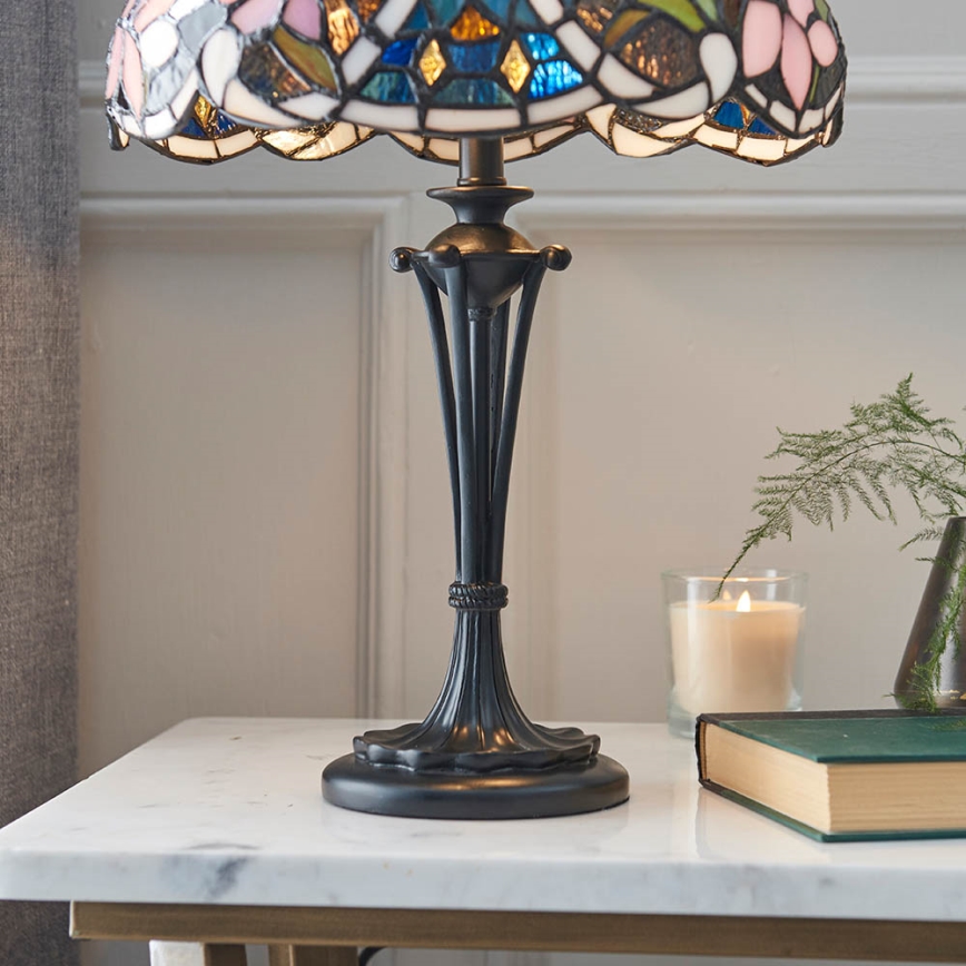 Endon 64327 - Bordslampa Tiffany SULLIVAN 2xE14/40W/230V Ø 30 cm