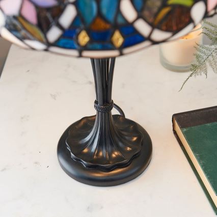 Endon 64327 - Bordslampa Tiffany SULLIVAN 2xE14/40W/230V Ø 30 cm