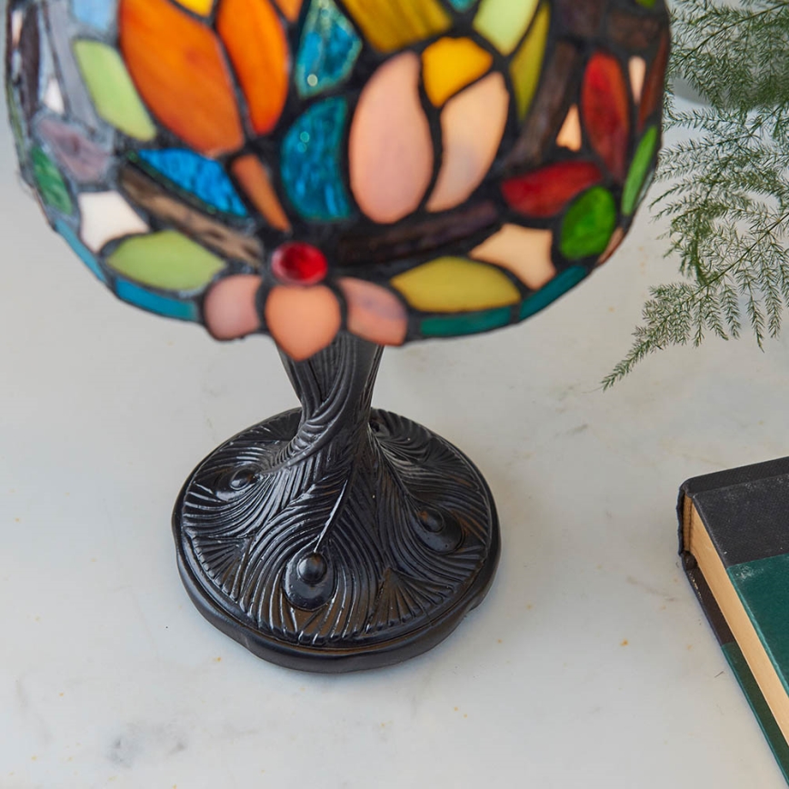 Endon 64331 - Bordslampa Tiffany SYLVETTE 1xE14/40W/230V Ø 15 cm