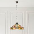 Endon 64384 - Tiffany WILLOW taklampa med kedja 3xE27/60W/230V