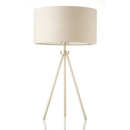 Endon 66986 - Bordslampa TRI 1xE27/40W/230V mässing/beige