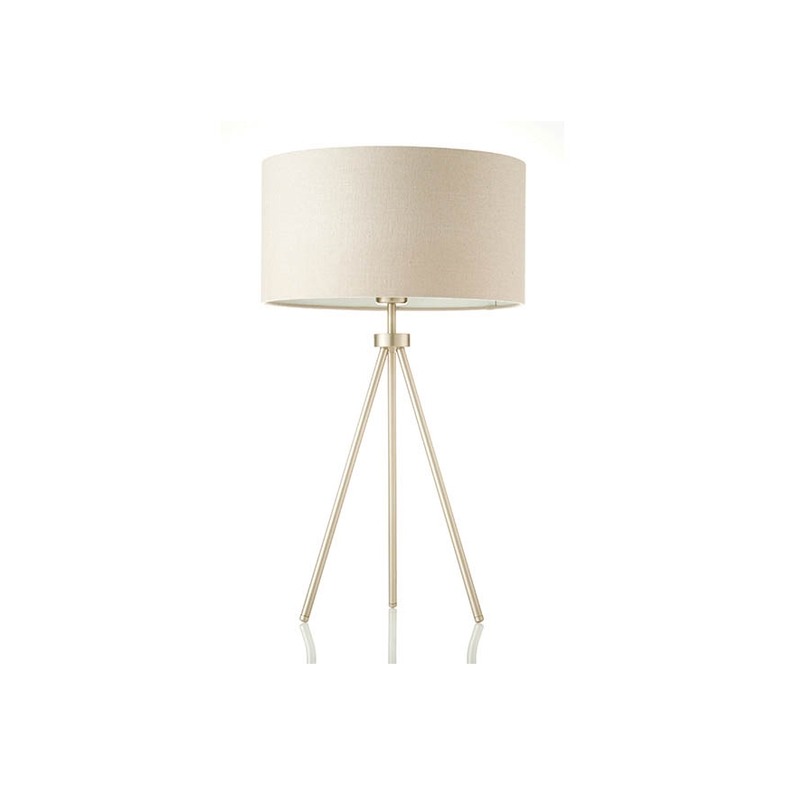 Endon 66986 - Bordslampa TRI 1xE27/40W/230V mässing/beige