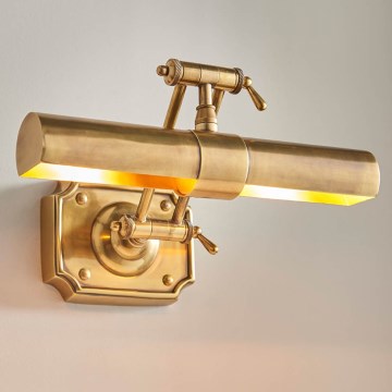 Endon 69832 - Tavelampa WINCHESTER 2xE14/6W/230V 35,5 cm mässing
