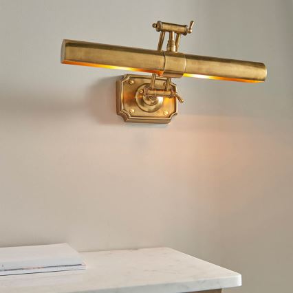 Endon 69833 - Tavelampa WINCHESTER 2xE14/6W/230V 51 cm mässing