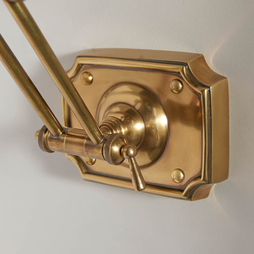 Endon 69833 - Tavelampa WINCHESTER 2xE14/6W/230V 51 cm mässing