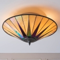 Endon 70240 - Taklampa Tiffany DARK STAR 2xE27/40W/230V Ø 49 cm