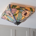 Endon 70698 - Taklampa Tiffany WILLOW 2xE27/60W/230V