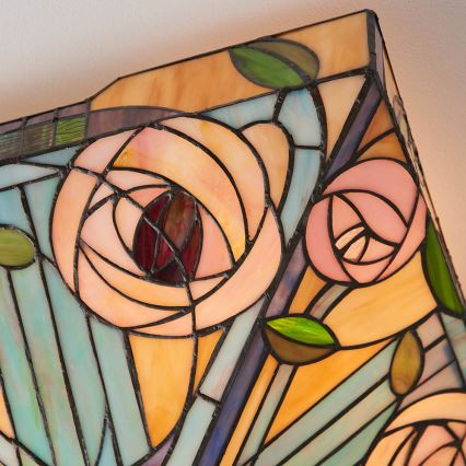 Endon 70698 - Taklampa Tiffany WILLOW 2xE27/60W/230V