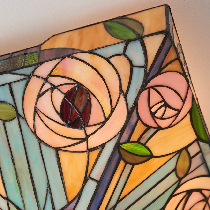 Endon 70698 - Taklampa Tiffany WILLOW 2xE27/60W/230V