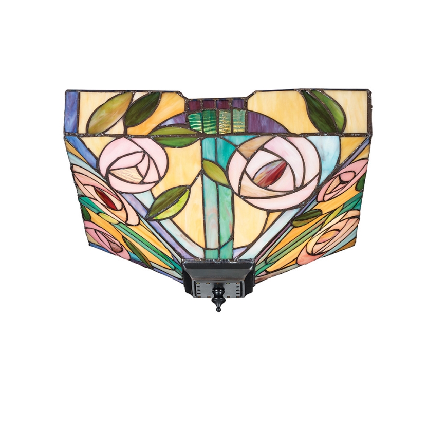 Endon 70699 - Taklampa Tiffany WILLOW 2xE27/60W/230V 35x35 cm