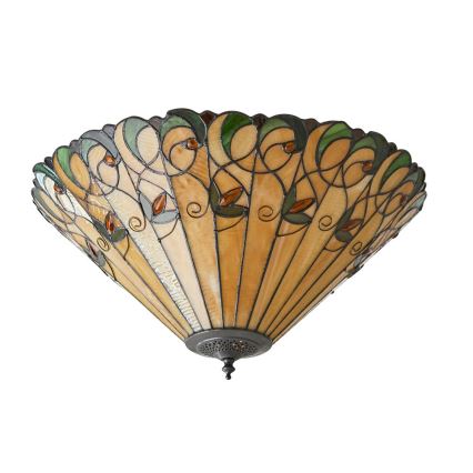 Endon 70706 - Taklampa Tiffany JAMELIA 2xE27/60W/230V Ø 50 cm
