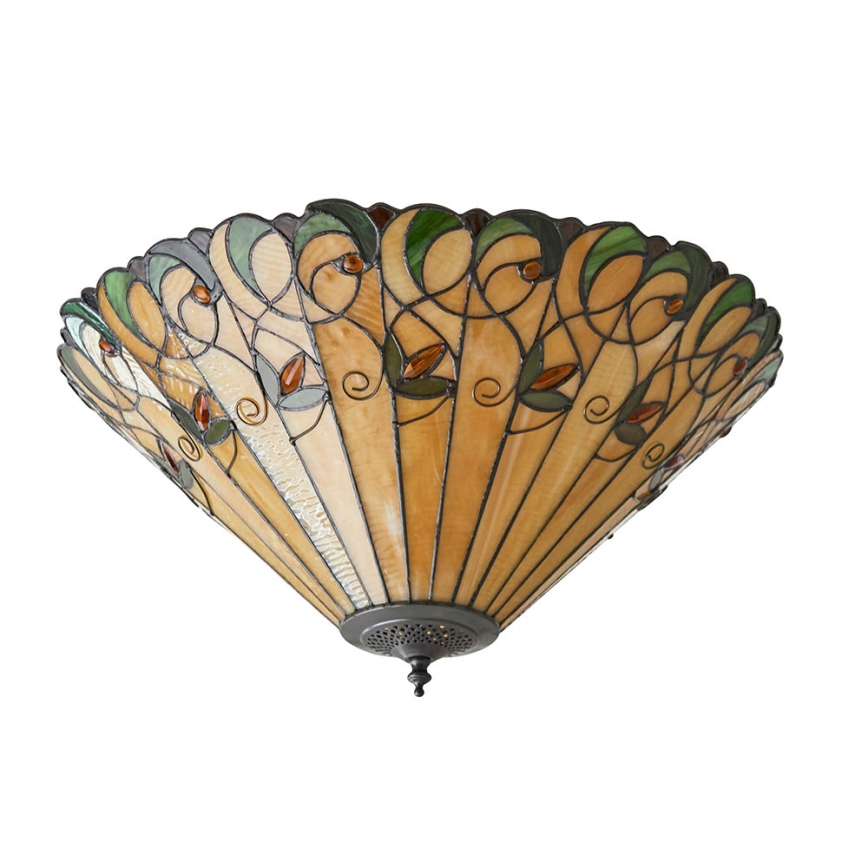 Endon 70706 - Taklampa Tiffany JAMELIA 2xE27/60W/230V Ø 50 cm