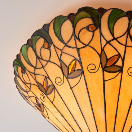 Endon 70706 - Taklampa Tiffany JAMELIA 2xE27/60W/230V Ø 50 cm