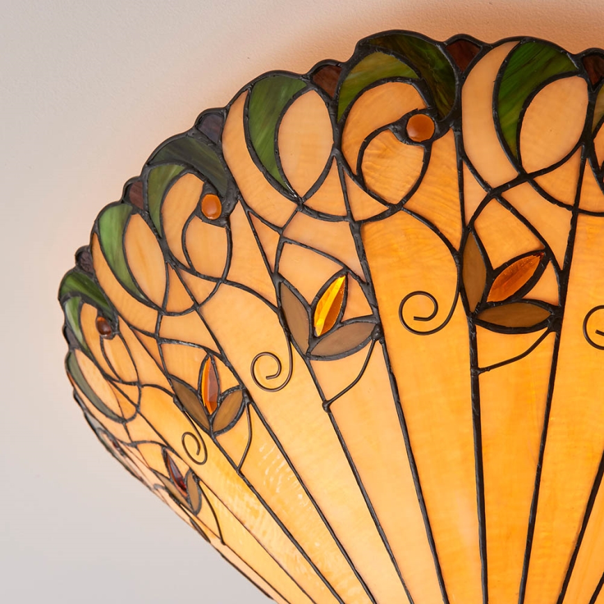 Endon 70706 - Taklampa Tiffany JAMELIA 2xE27/60W/230V Ø 50 cm