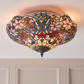 Endon 70709 - Taklampa Tiffany SULLIVAN 2xE27/60W/230V Ø 40 cm