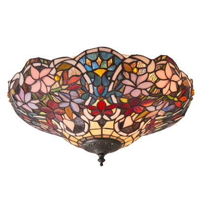 Endon 70709 - Taklampa Tiffany SULLIVAN 2xE27/60W/230V Ø 40 cm