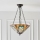 Endon 70750 - Tiffany-ljuskrona HECTOR med kedja, 3xE27/60W/230V, Ø 40 cm