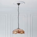 Endon 70824 - Ljuskrona med kedja Tiffany DRAGONFLY 3xE27/60W/230V Ø 41 cm
