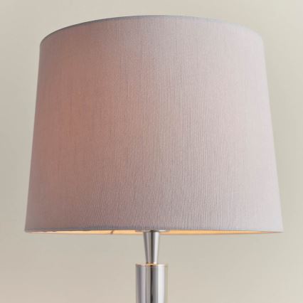 Endon 72175 - Bordslampa med USB-port SYON 1xE14/40W/230V blank krom/beige