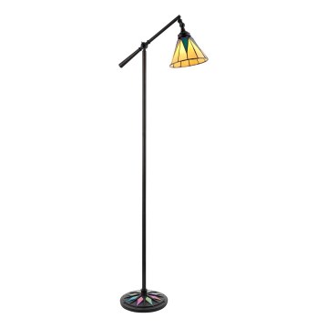 Endon 74355 - Golvlampa Tiffany DARK STAR 1xE14/40W/230V