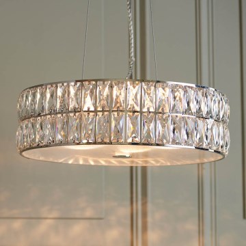 Endon 76513 - VERINA LED-pendel på vajer 5xLED/5W/230V polerad krom