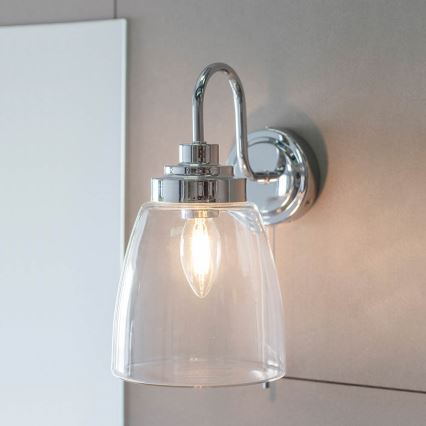 Endon 77088 - Badrumsvägglampa ASHBURY 1xE14/4W/230V IP44 blank krom