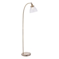 Endon 77860 - Golvlampa HANSEN 1xE27/40W/230V mässing