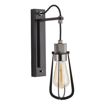 Endon 80950 - Vägglampa URBAN 1xE27/6W/230V svart