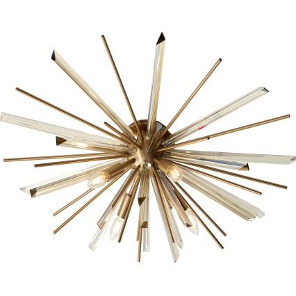 Endon 81937 - Taklampa 4xE14/40W/230V Ø 80 cm, guldfärgad