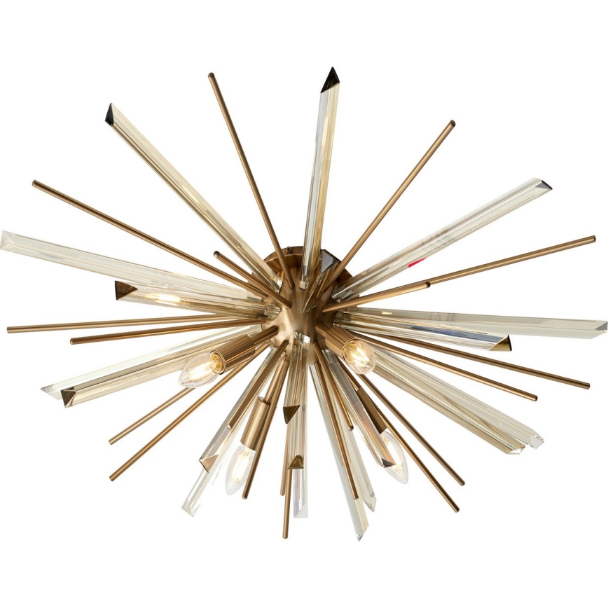 Endon 81937 - Taklampa 4xE14/40W/230V Ø 80 cm, guldfärgad