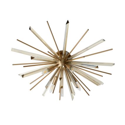 Endon 81937 - Taklampa 4xE14/40W/230V Ø 80 cm, guldfärgad
