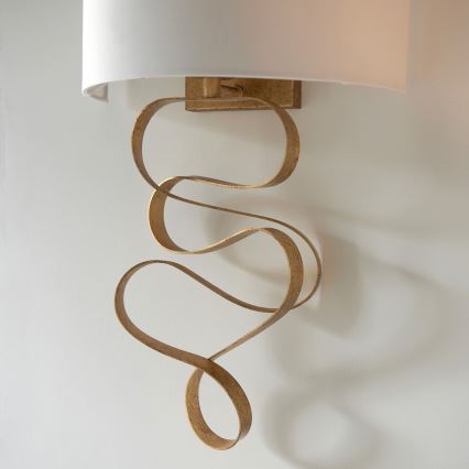 Endon 82070 - Vägglampa 1xE27/10W/230V vit/mässing