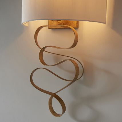 Endon 82070 - Vägglampa 1xE27/10W/230V vit/mässing