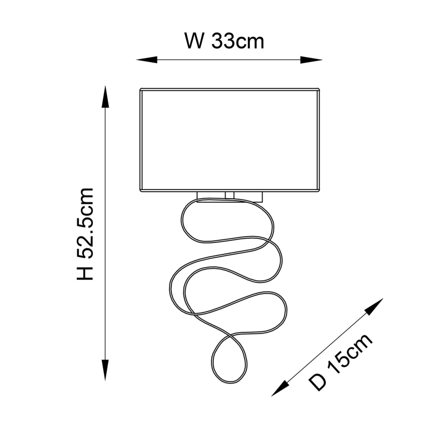 Endon 82070 - Vägglampa 1xE27/10W/230V vit/mässing