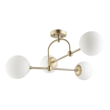 Endon 90843 - Ytmonterad takkrona ONTARIO 4xE14/7W/230V mässing