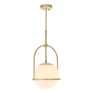 Endon 90844 - ONTARIO takpendel på stång 1xE27/10W/230V, mässing