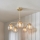 Endon 91969 - Taklampa med stång DIMPLE 5xE14/25W/230V guld