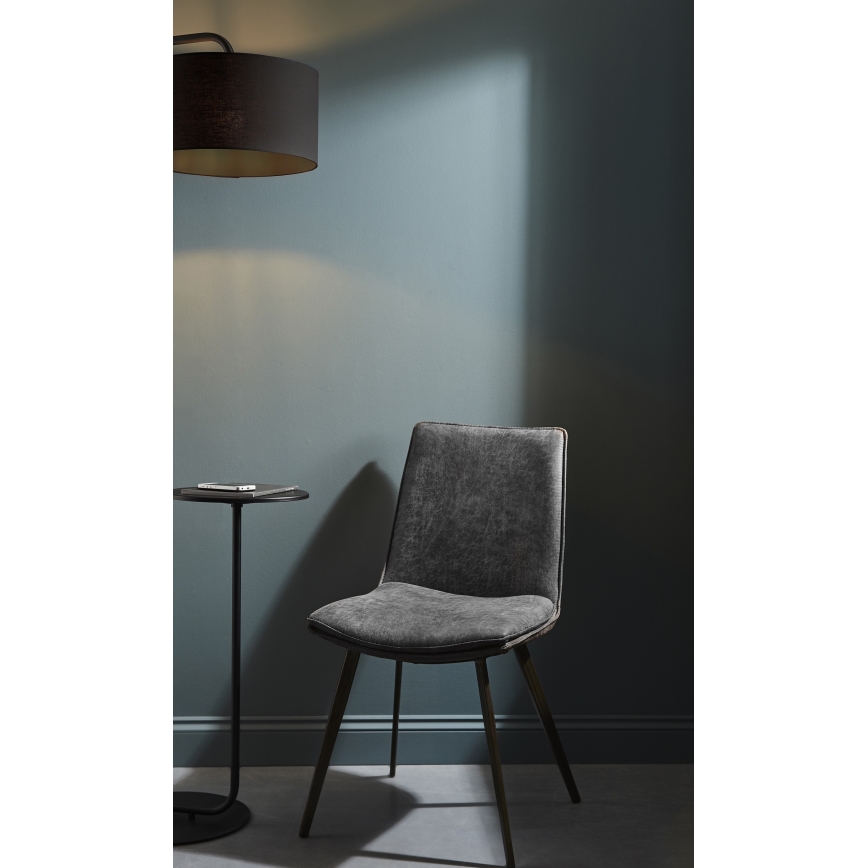 Endon 92301 - Golvlampa LANDIS 1xE27/10W/230V svart