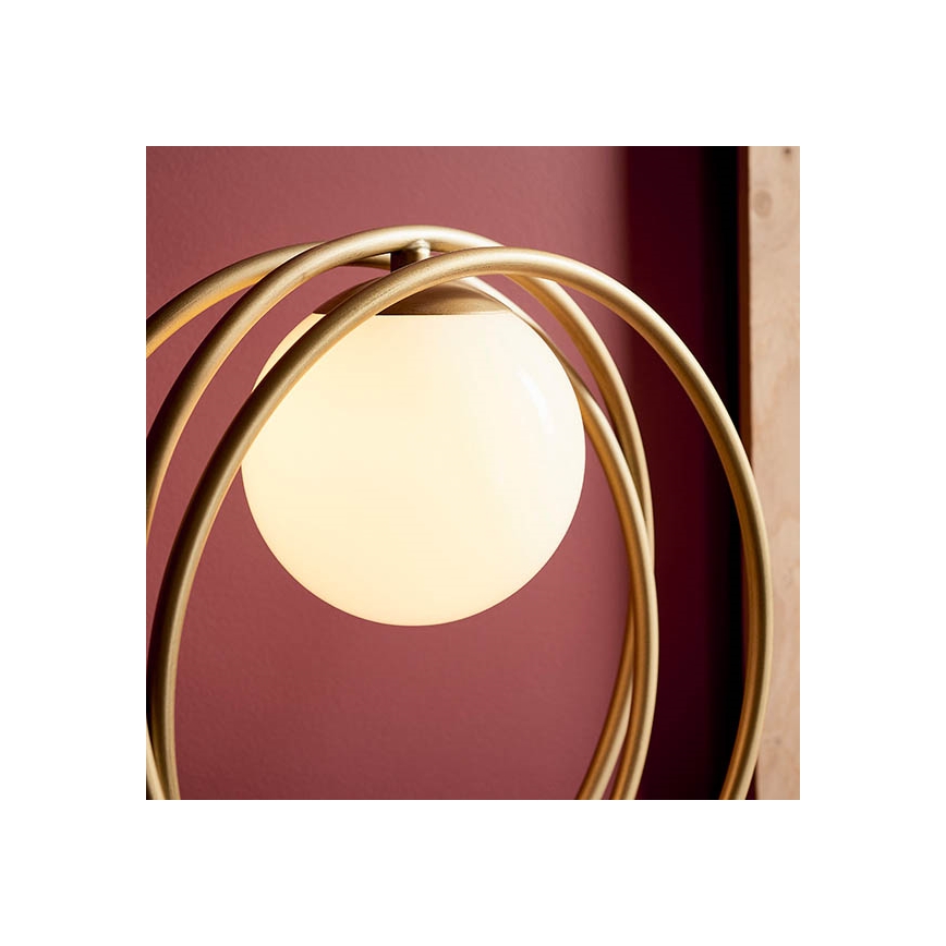 Endon 92491 - Bordslampa EMILIO 1xG9/3W/230V guld/vit