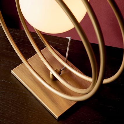 Endon 92491 - Bordslampa EMILIO 1xG9/3W/230V guld/vit