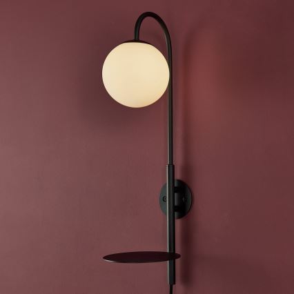 Endon 92726 - Vägglampa HALO 1xG9/3W/230V svart/vit