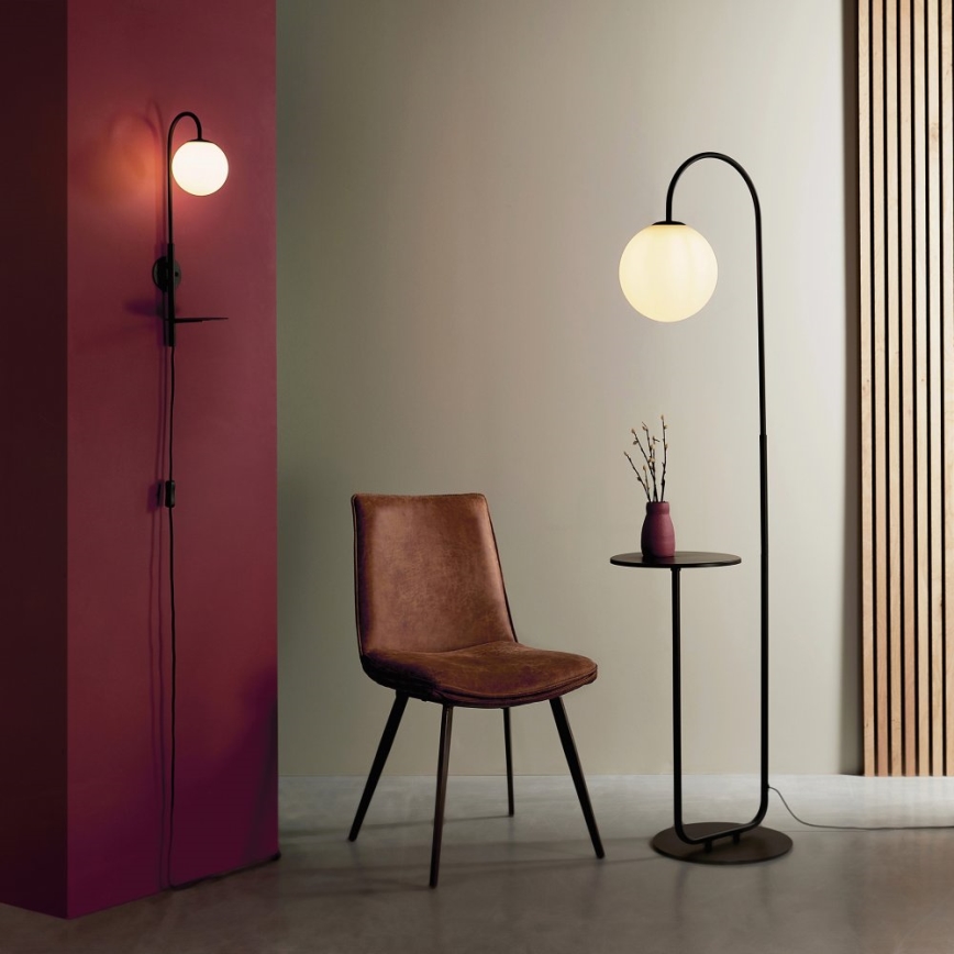 Endon 92726 - Vägglampa HALO 1xG9/3W/230V svart/vit