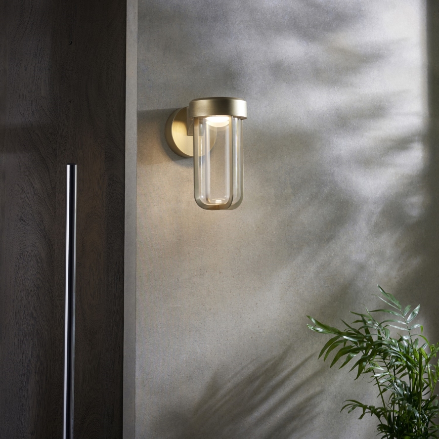 Endon 92856 - LED badrumsvägglampa LED/8W/230V IP44 2700K mässing